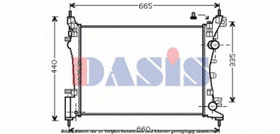 AKS DASIS 150068n -  Радиатор, охлаждение двигателя